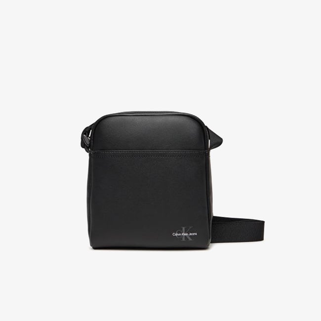  Calvin Klein Mono Logo Reporter Erkek Siyah El Çantası