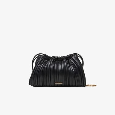  Calvin Klein Plisse Drawstring Kadın Siyah El Çantası