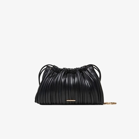  Calvin Klein Plisse Drawstring Kadın Siyah El Çantası