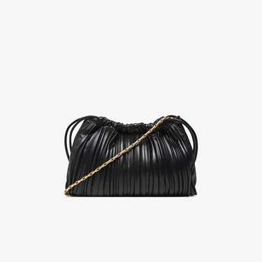  Calvin Klein Plisse Drawstring Kadın Siyah El Çantası