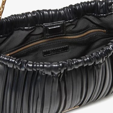  Calvin Klein Plisse Drawstring Kadın Siyah El Çantası