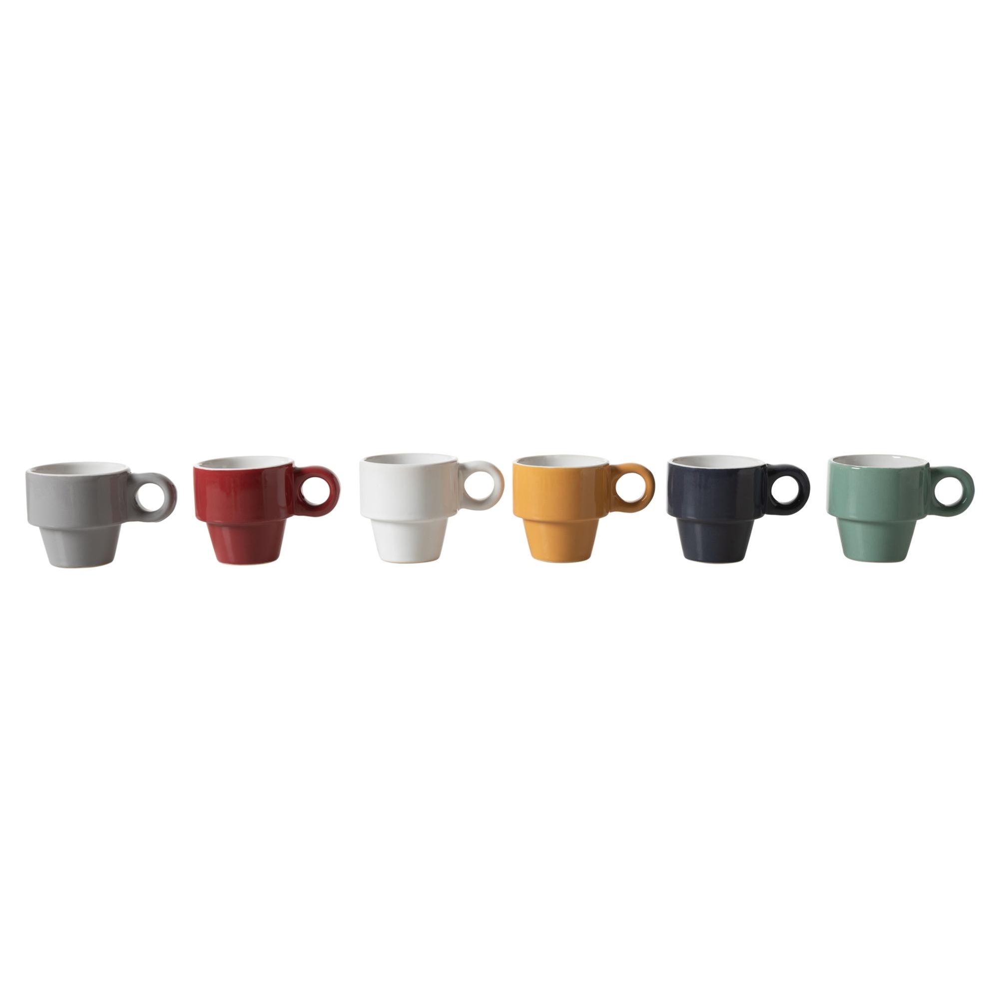MULTICOLOR SERAMIK ESPRESSO FİNCANI 6 LI