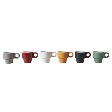 MULTICOLOR SERAMIK ESPRESSO FİNCANI 6 LI