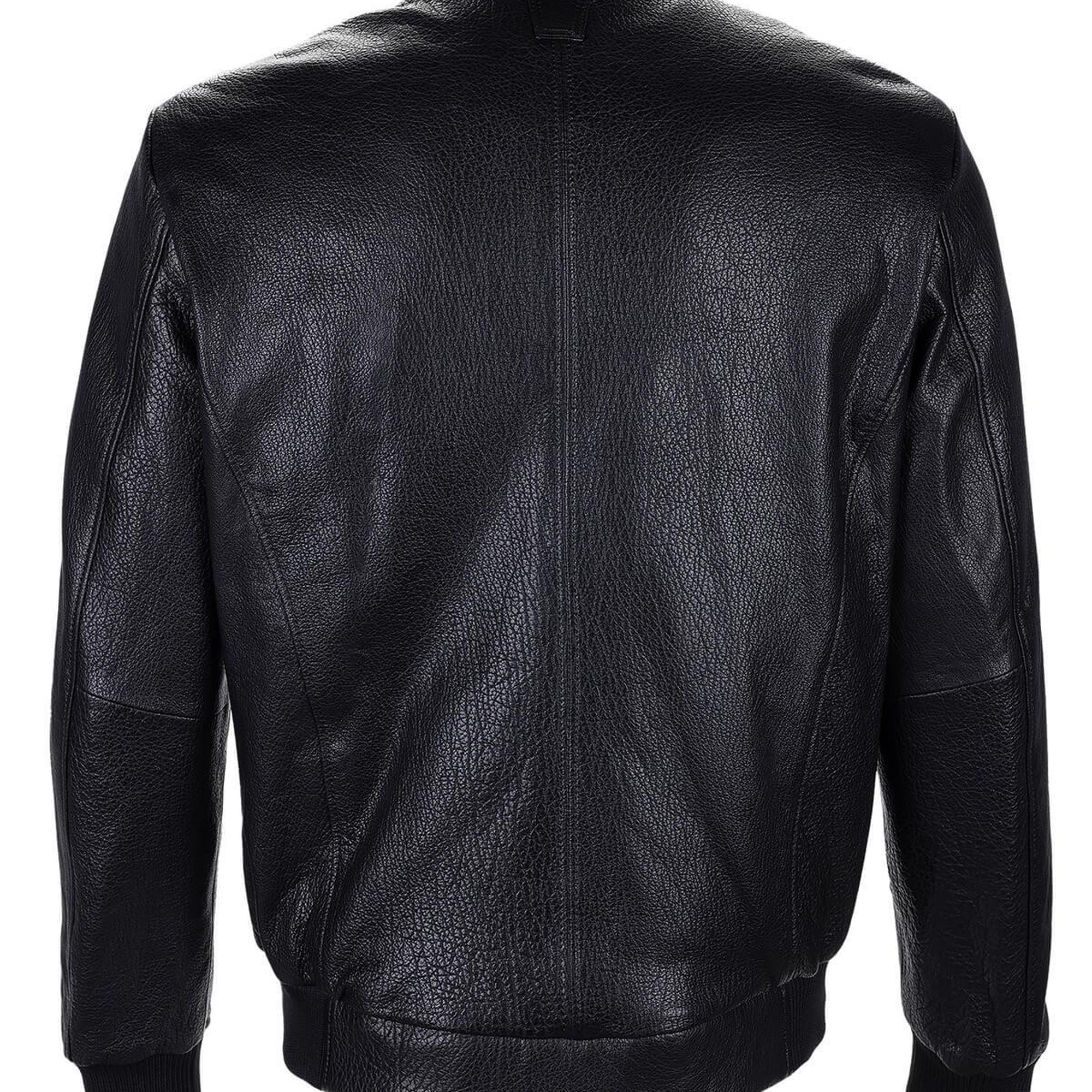 Tamer Tanca Erkek Hakiki Deri Siyah Jumbo Deri Mont