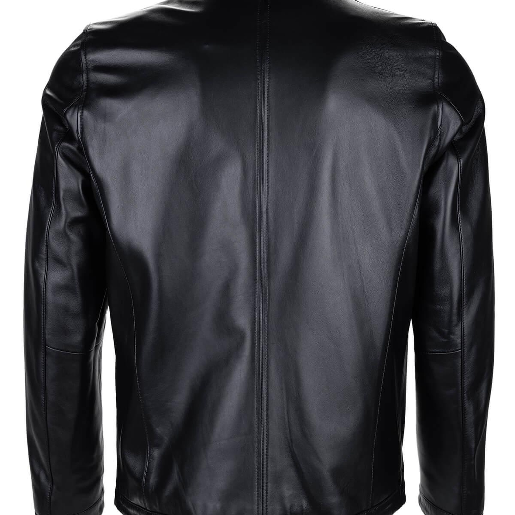 Tamer Tanca Erkek Hakiki Deri Siyah Deri Deri Mont