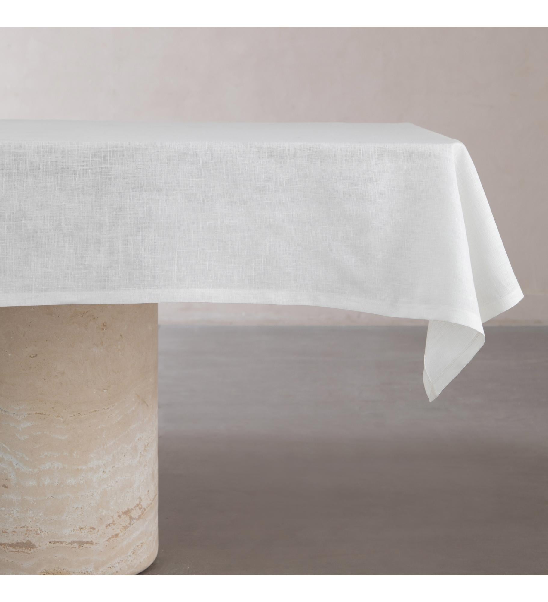  WHITNEY KETEN MASA ÖRTÜSÜ BEYAZ 140x180