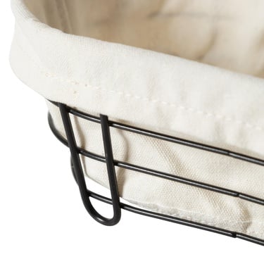  PAINELLE OVAL EKMEK SEPETİ SİYAH METAL