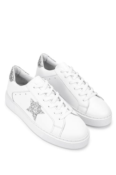  Tamer Tanca Kadın Deri/Tekstil Beyaz Sneakers & Spor Ayakkabı