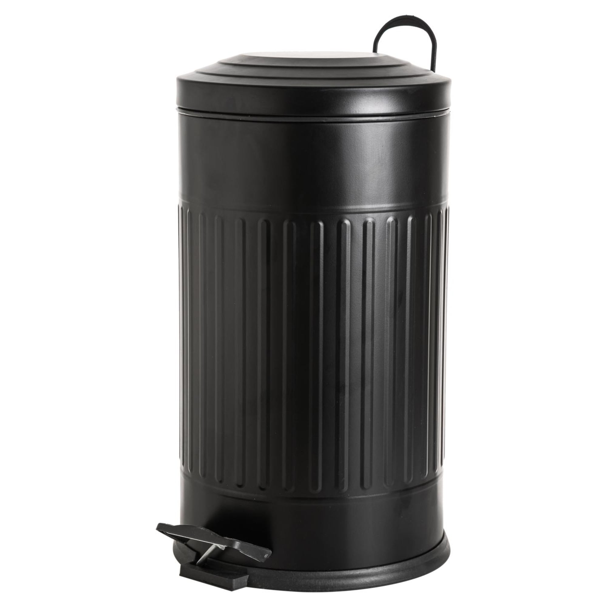 16LT PEDALLI VINTAGE ÇÖP KOVASI SİYAH