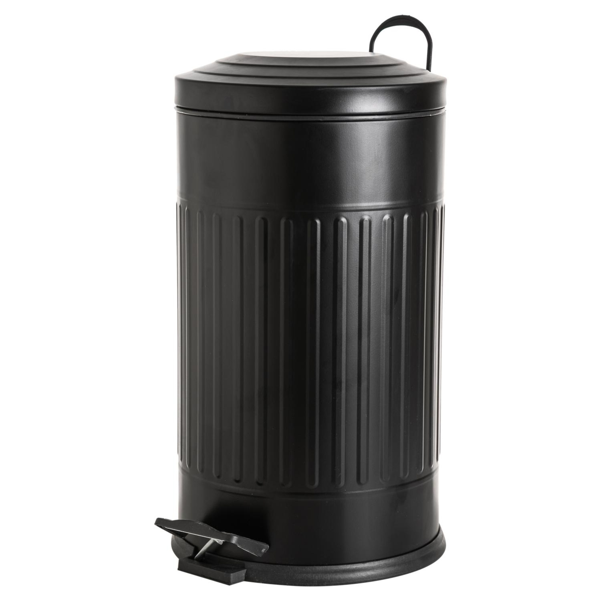 16LT PEDALLI VINTAGE ÇÖP KOVASI SİYAH