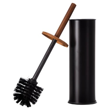  AHŞAP KAPAKLI TUVALET FIRÇASI SİYAH