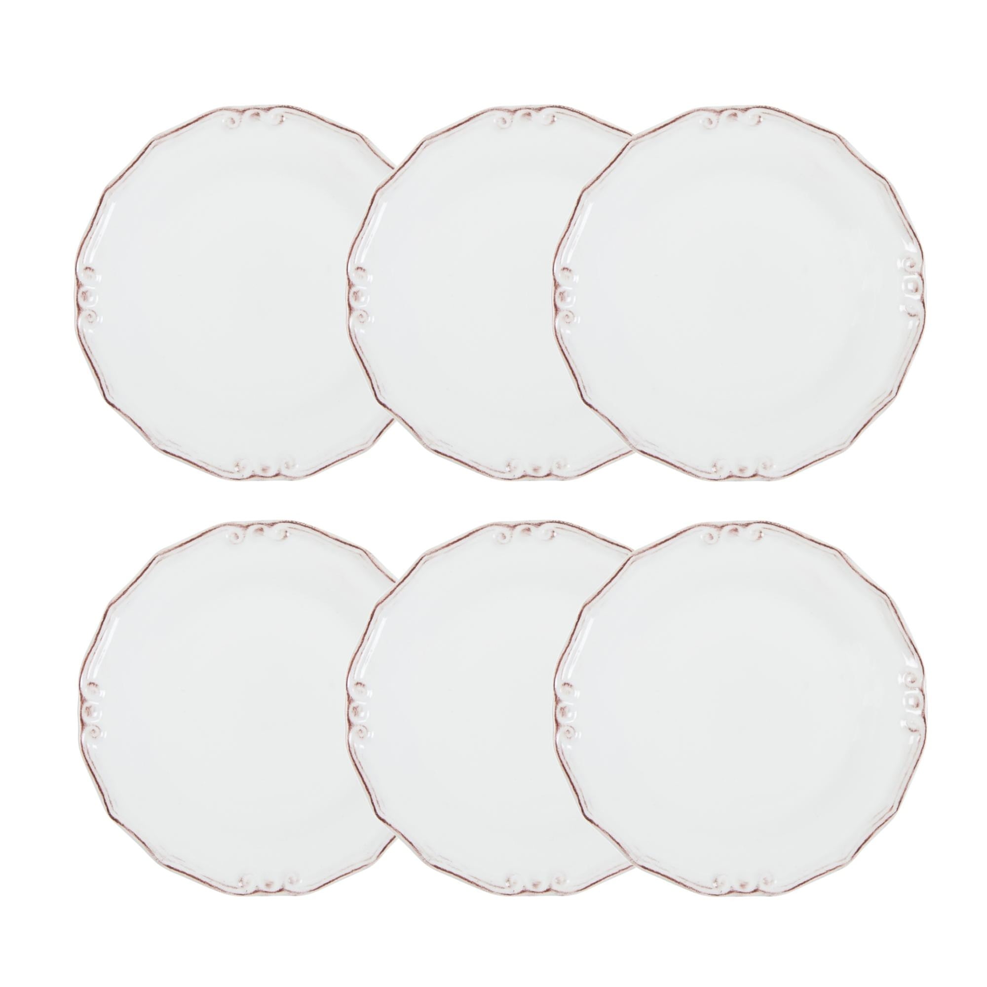 EKRU 6 LI SERVİS TABAĞI SETİ - 25 CM