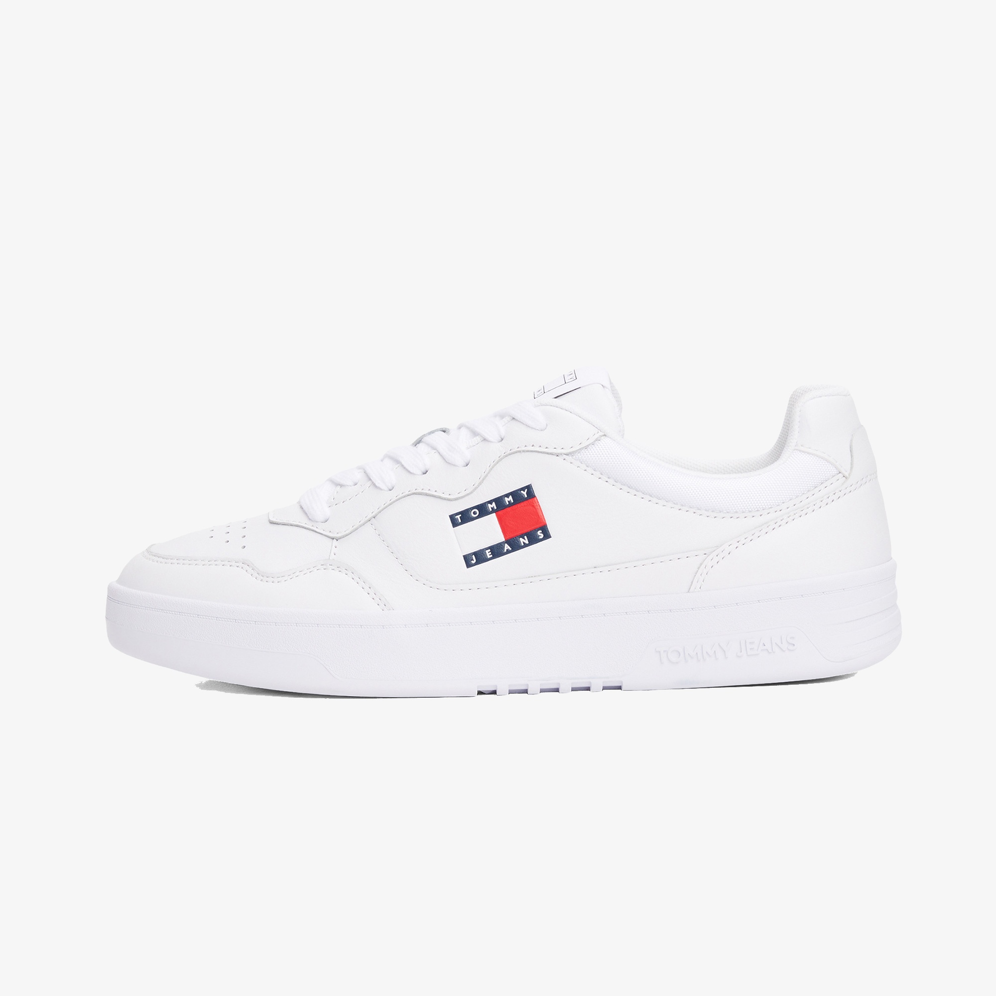 Tommy Hilfiger Jeans Cupsole Leather Erkek Beyaz Spor Ayakkabı