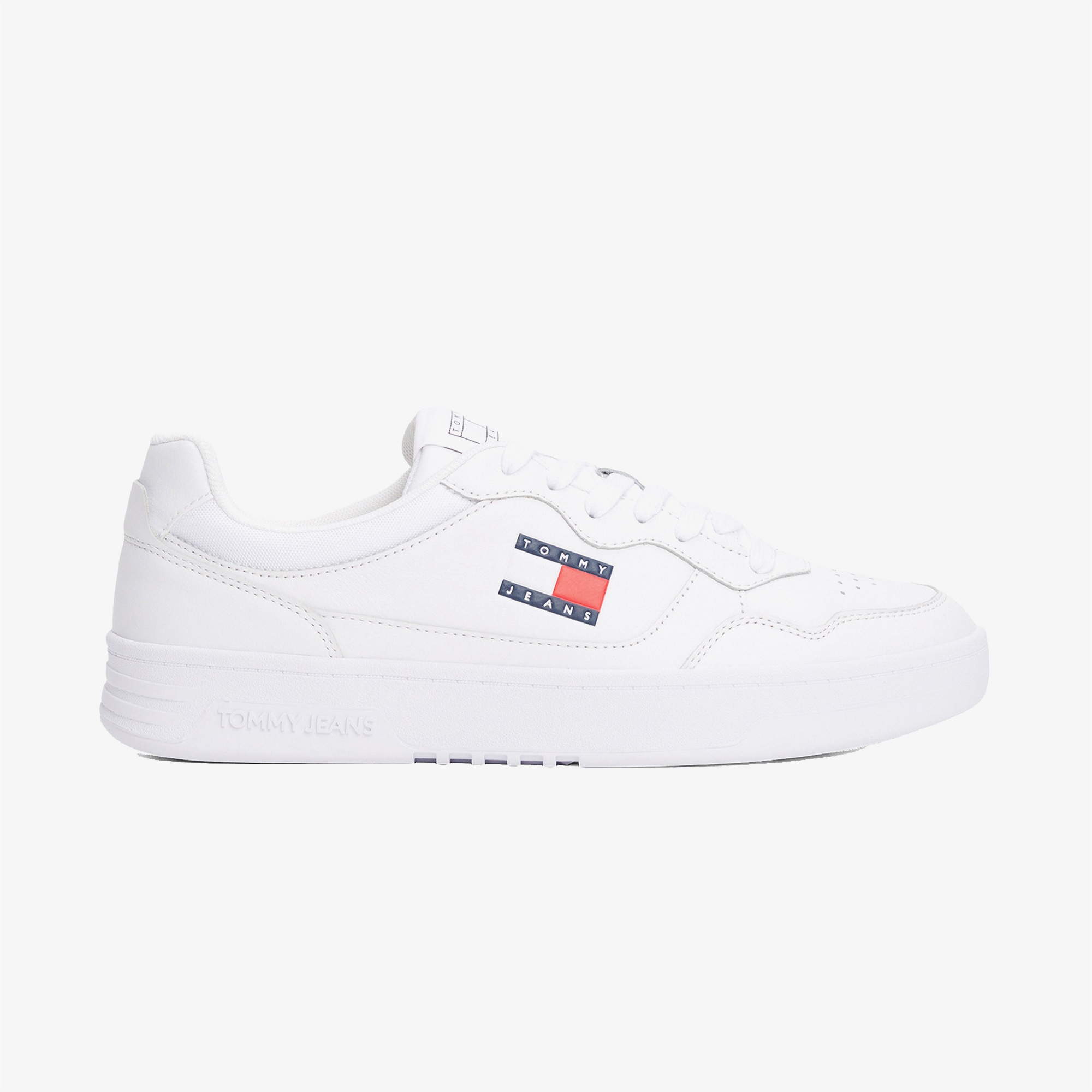 Tommy Hilfiger Jeans Cupsole Leather Erkek Beyaz Spor Ayakkabı