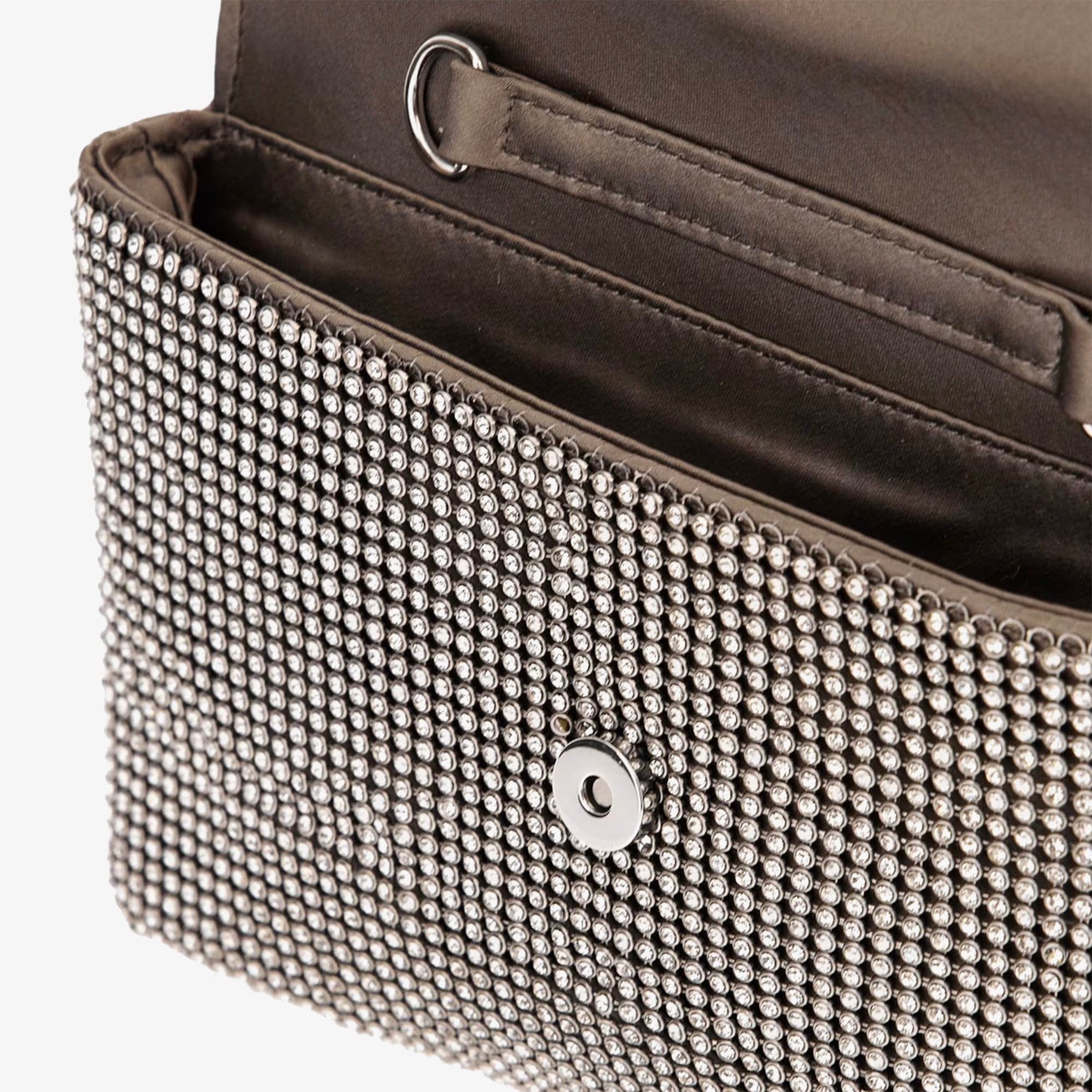 Guess Zalina Clutch Kadın Gri El Çantası