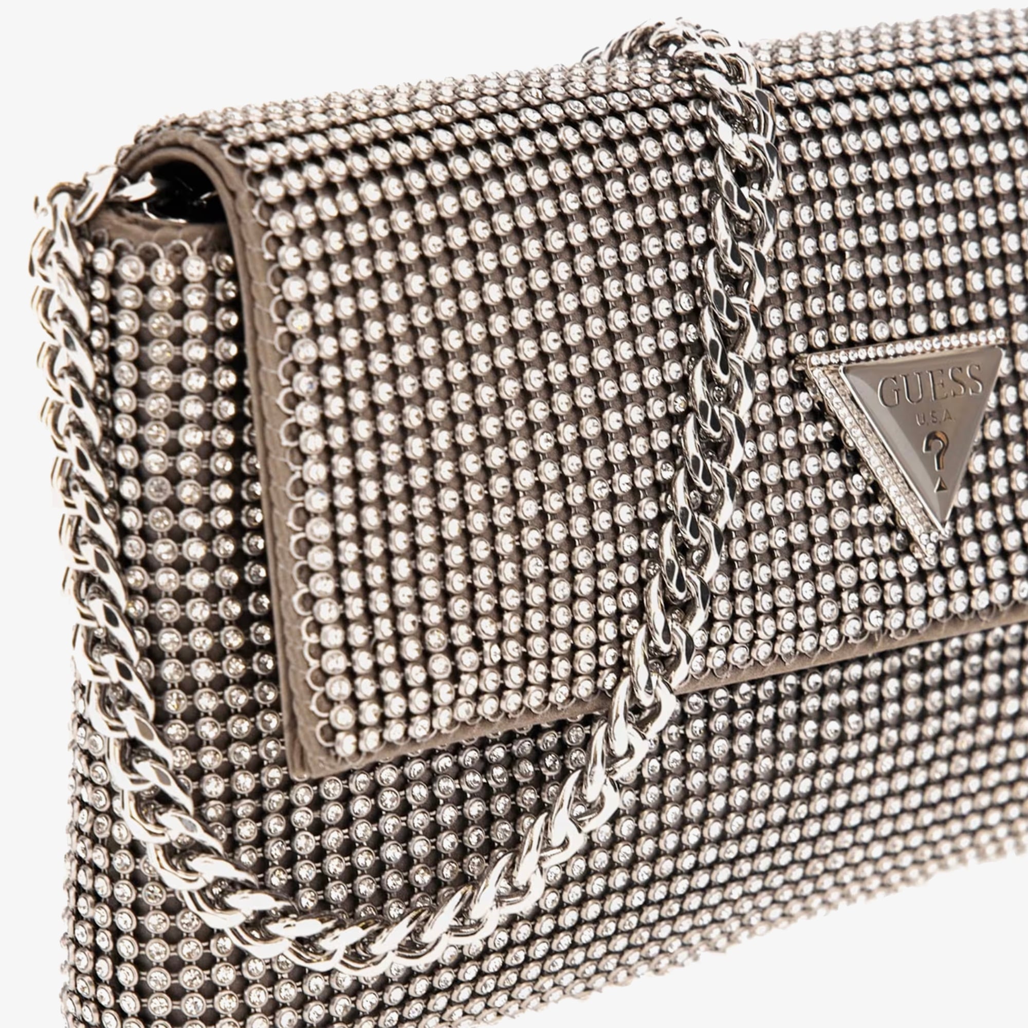 Guess Zalina Clutch Kadın Gri El Çantası