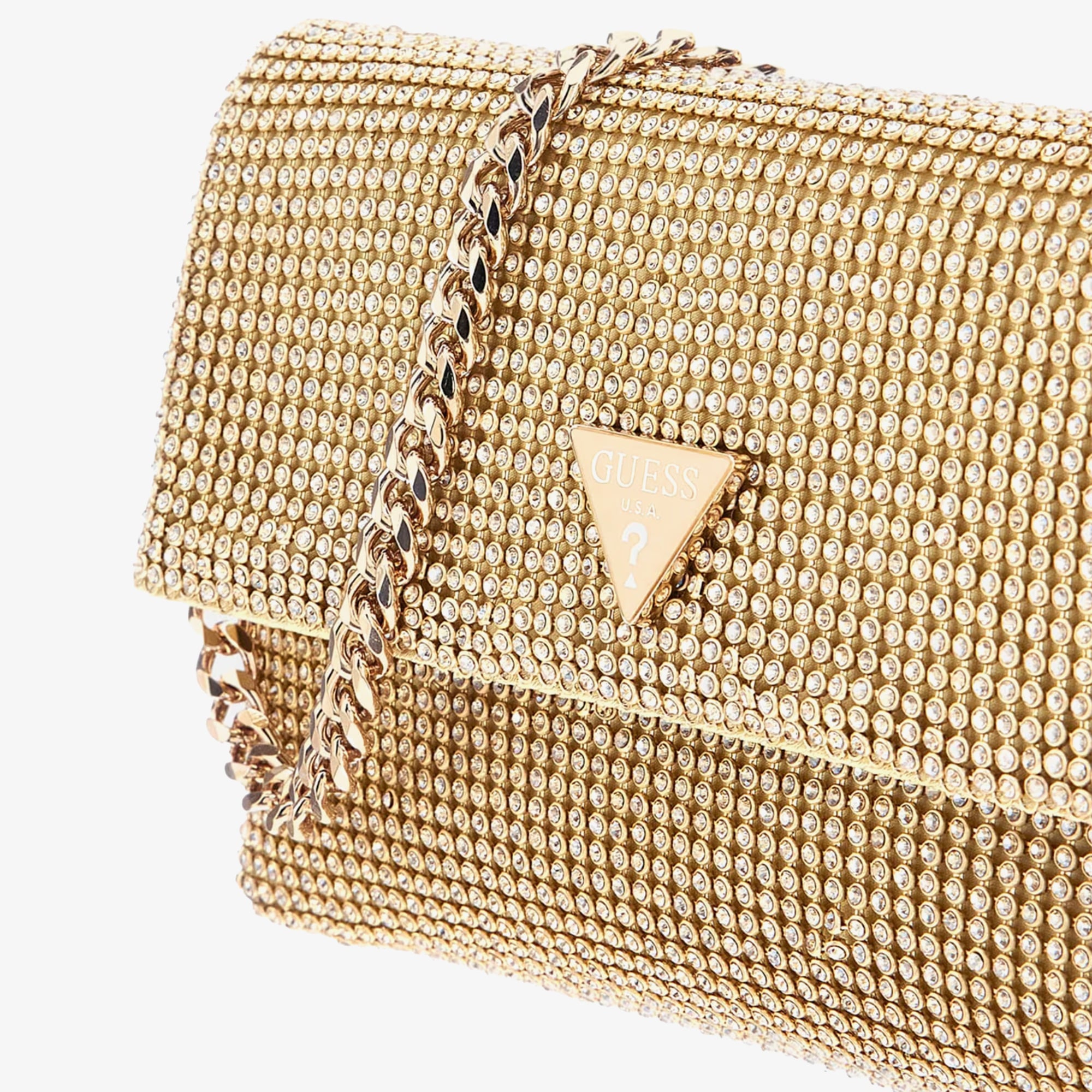 Guess Zalina Clutch Kadın Altın El Çantası