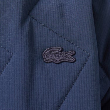  Lacoste Erkek Dik Yaka Kapitone Lacivert Mont