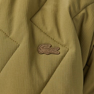  Lacoste Erkek Dik Yaka Kapitone Haki Mont