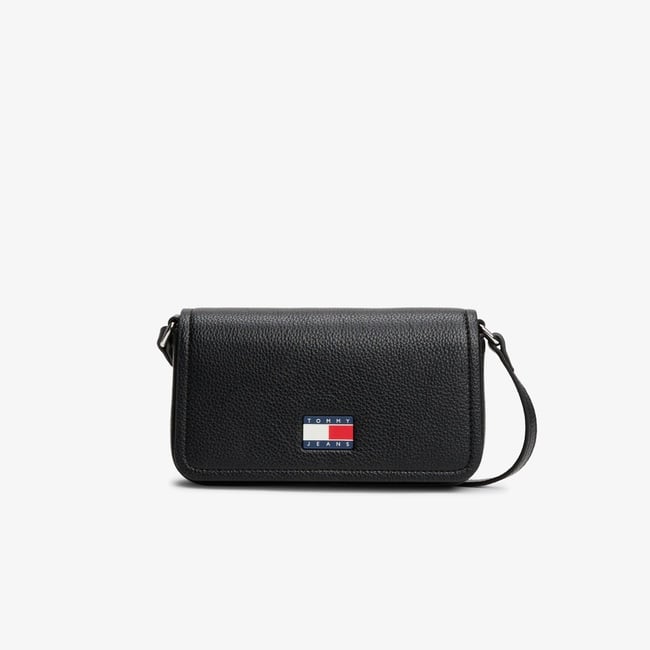  Tommy Jeans Must Flap Kadın Siyah Çapraz Çanta
