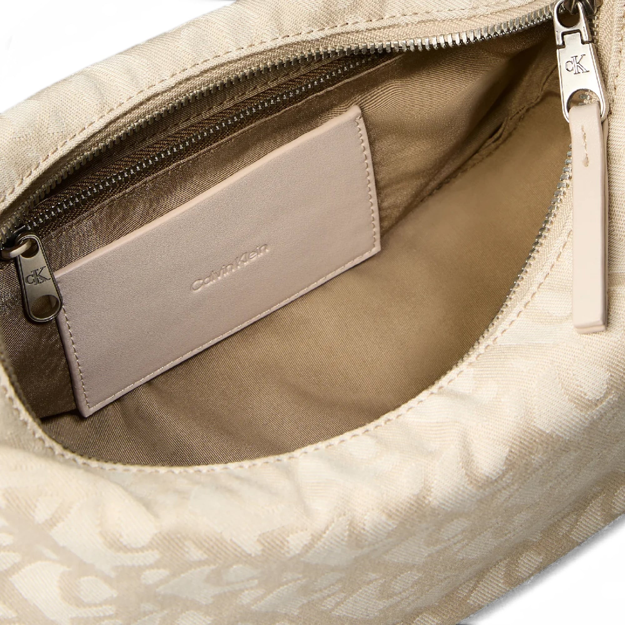 Calvin Klein Monogram Pinched Medium Kadın Haki El Çantası