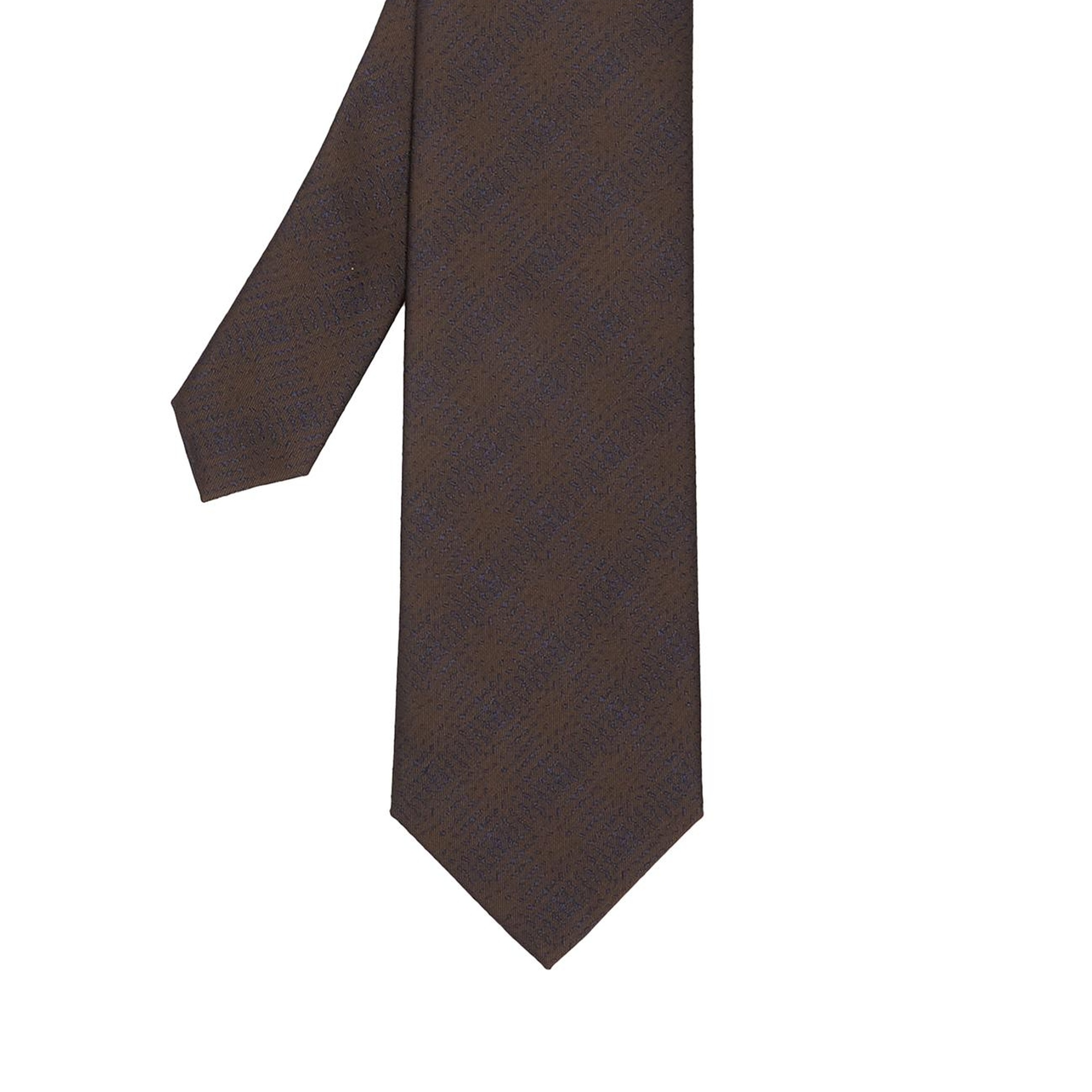 Network Erkek Kahverengi Desenli Kravat