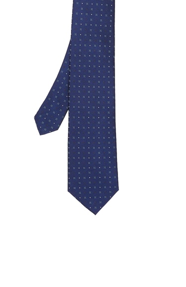 Network Erkek Lacivert Desenli İpek Kravat