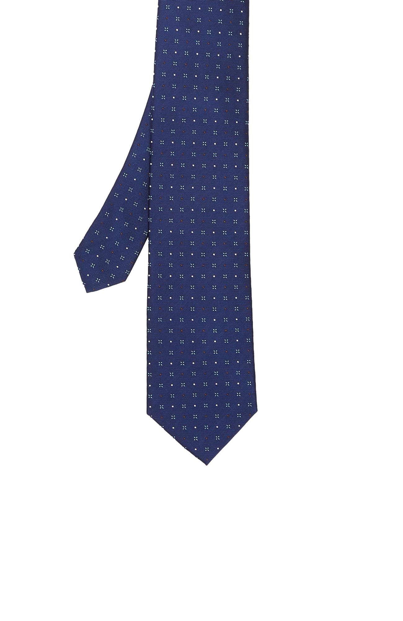  Network Erkek Lacivert Desenli İpek Kravat