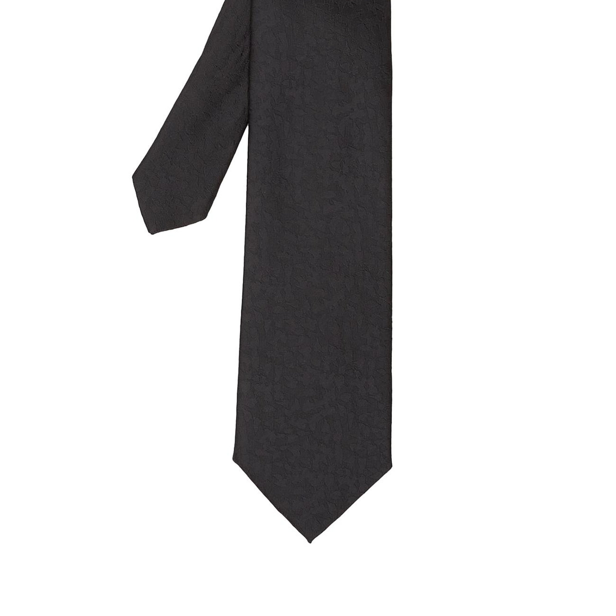 Network Erkek Siyah Desenli Kravat