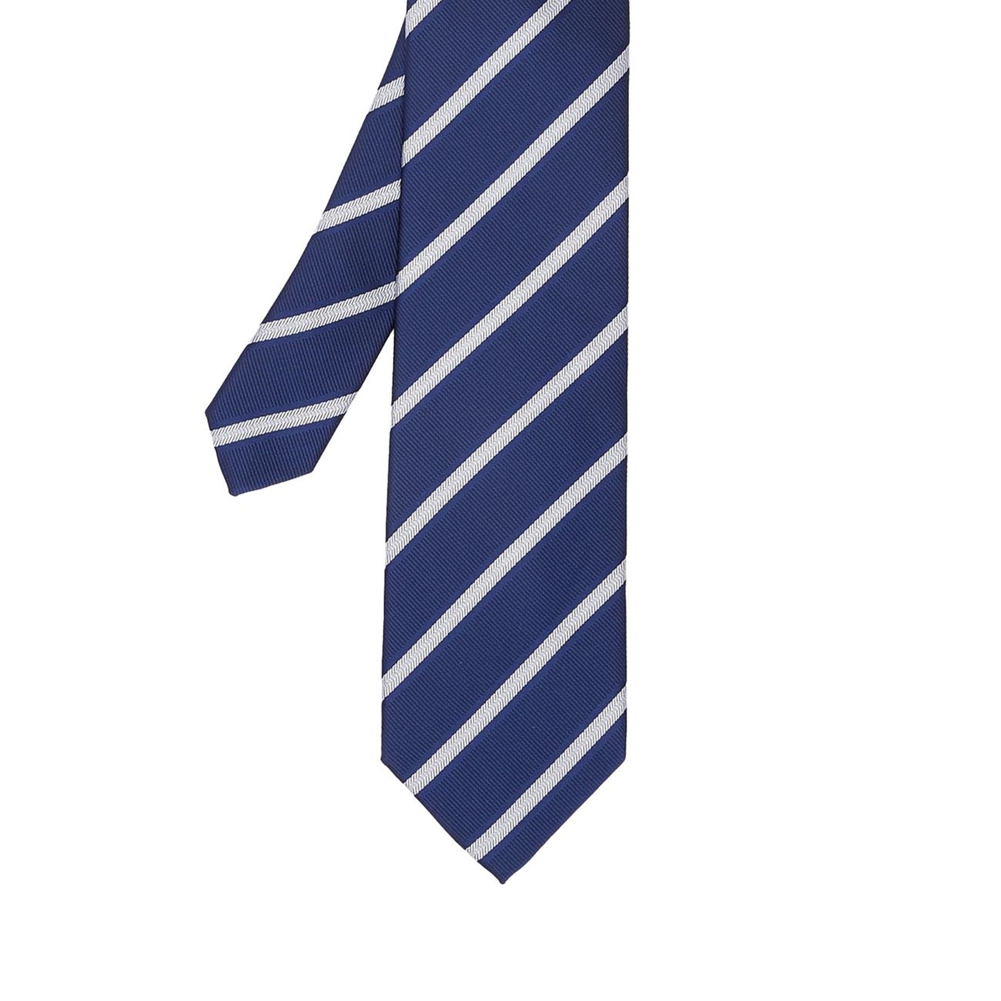 Network Erkek Lacivert Çizgili Kravat