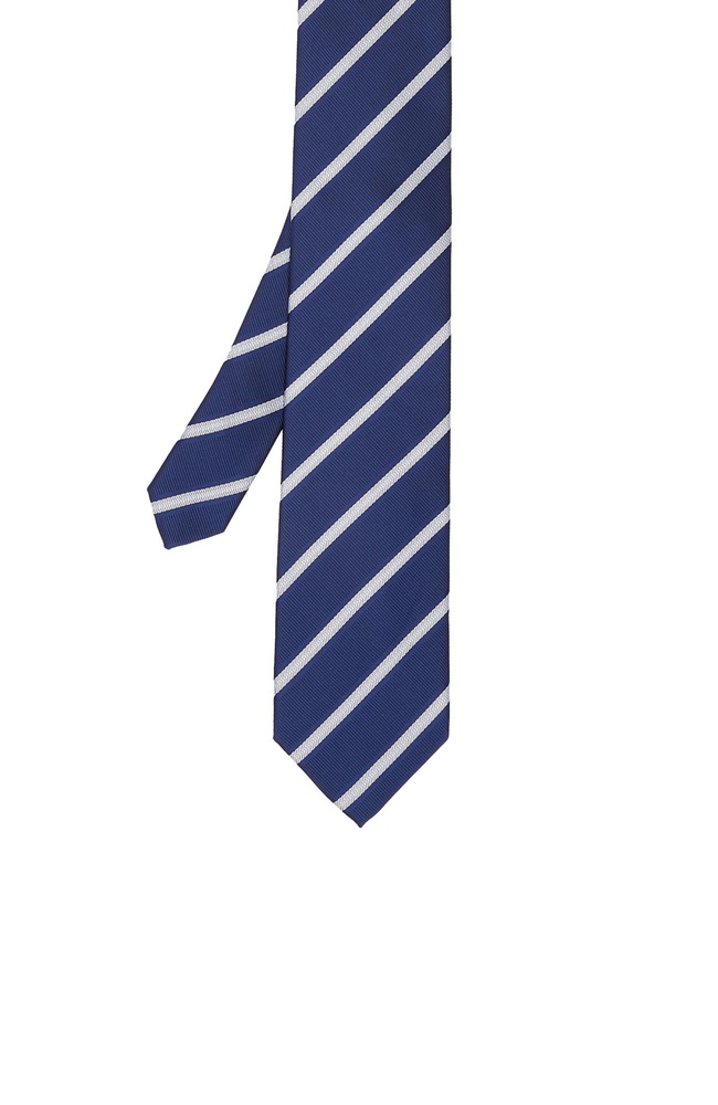  Network Erkek Lacivert Çizgili Kravat