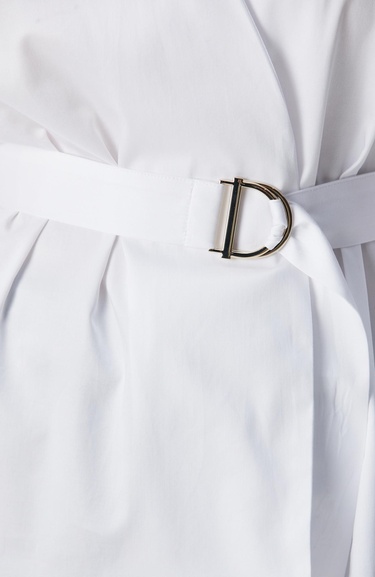  Network Kadın Beyaz Kemerli Bluz