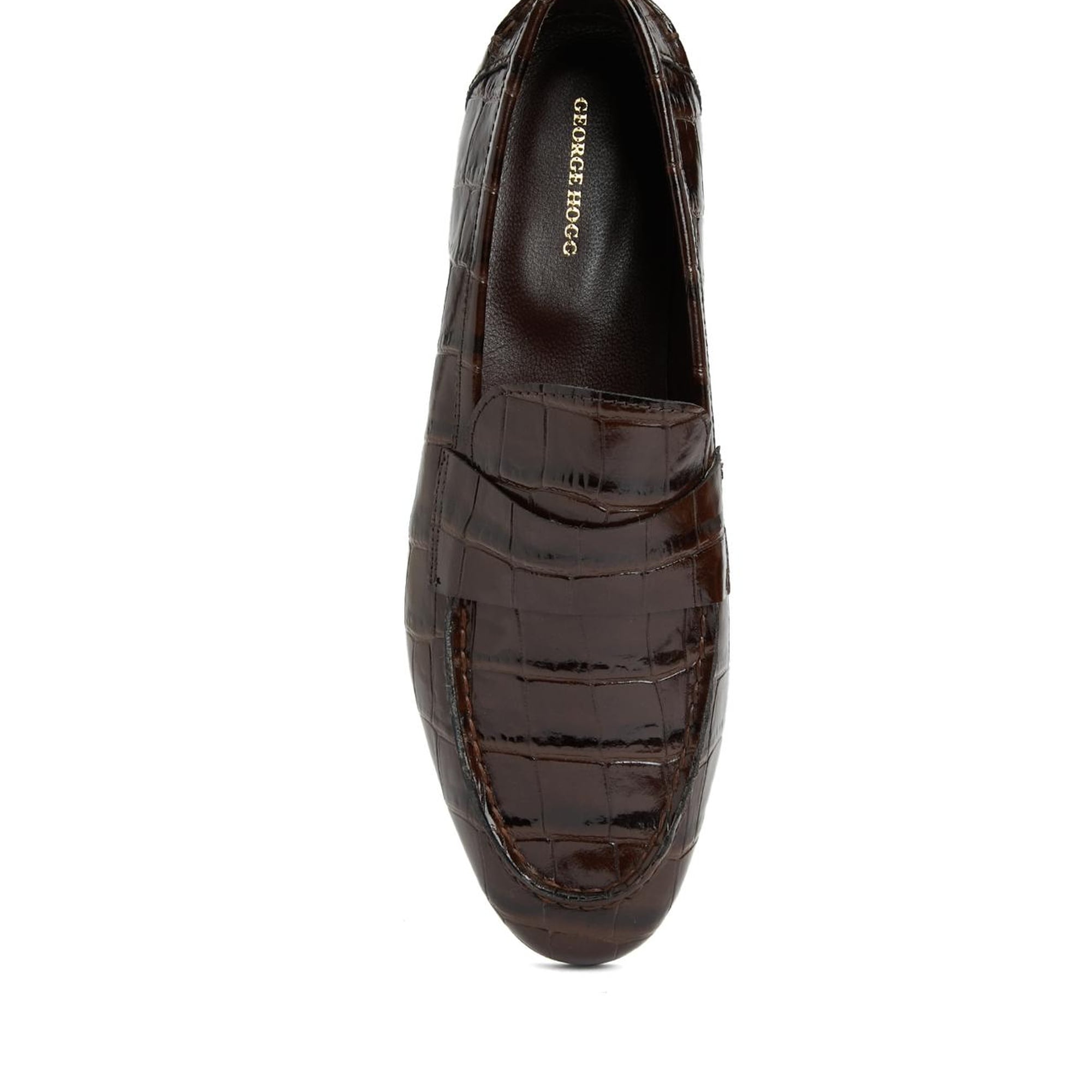 George Hogg Kadın Kahverengi Deri Loafer