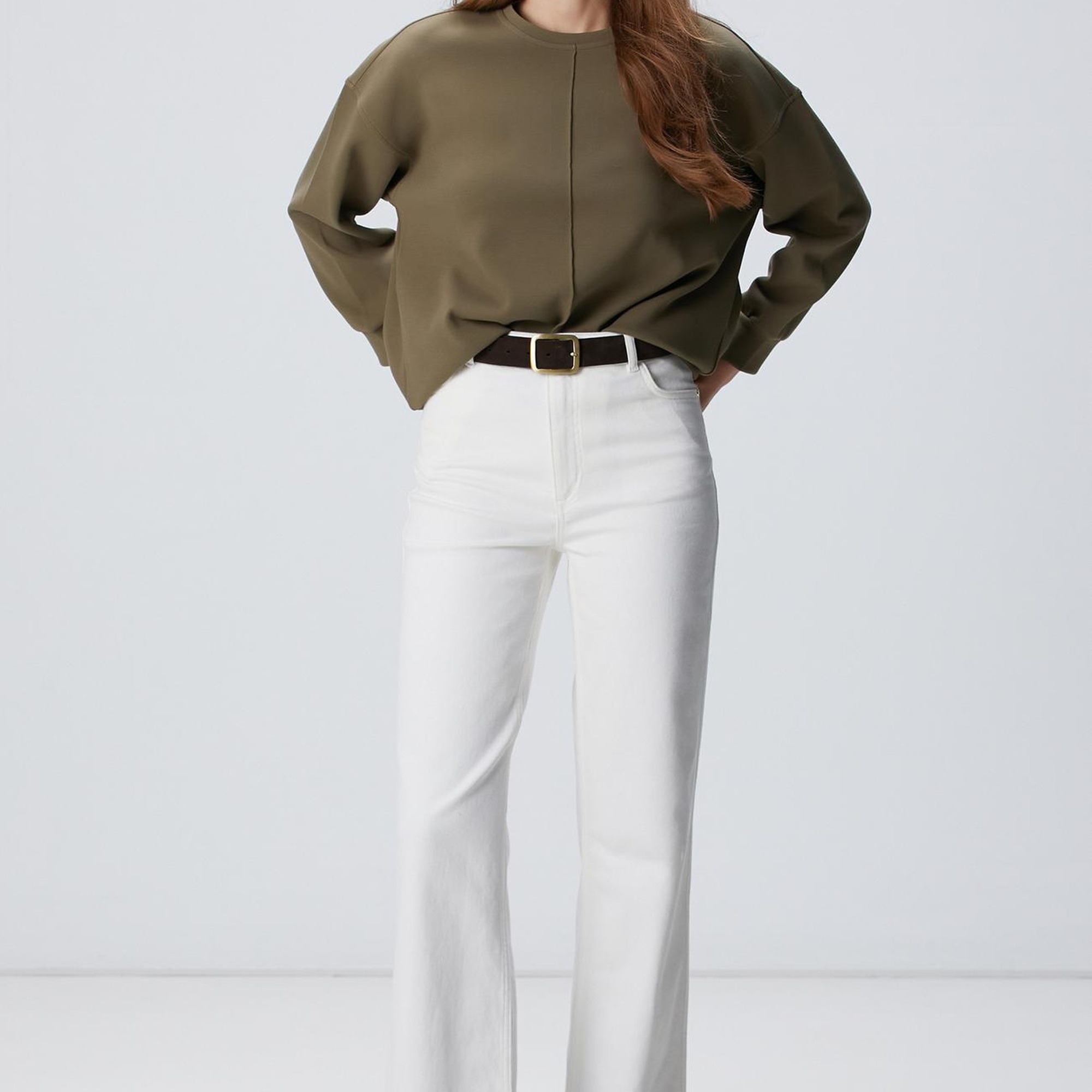 Network Kadın Haki Sweatshirt