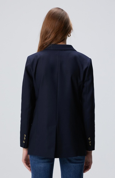  Network Kadın Lacivert blazer Ceket