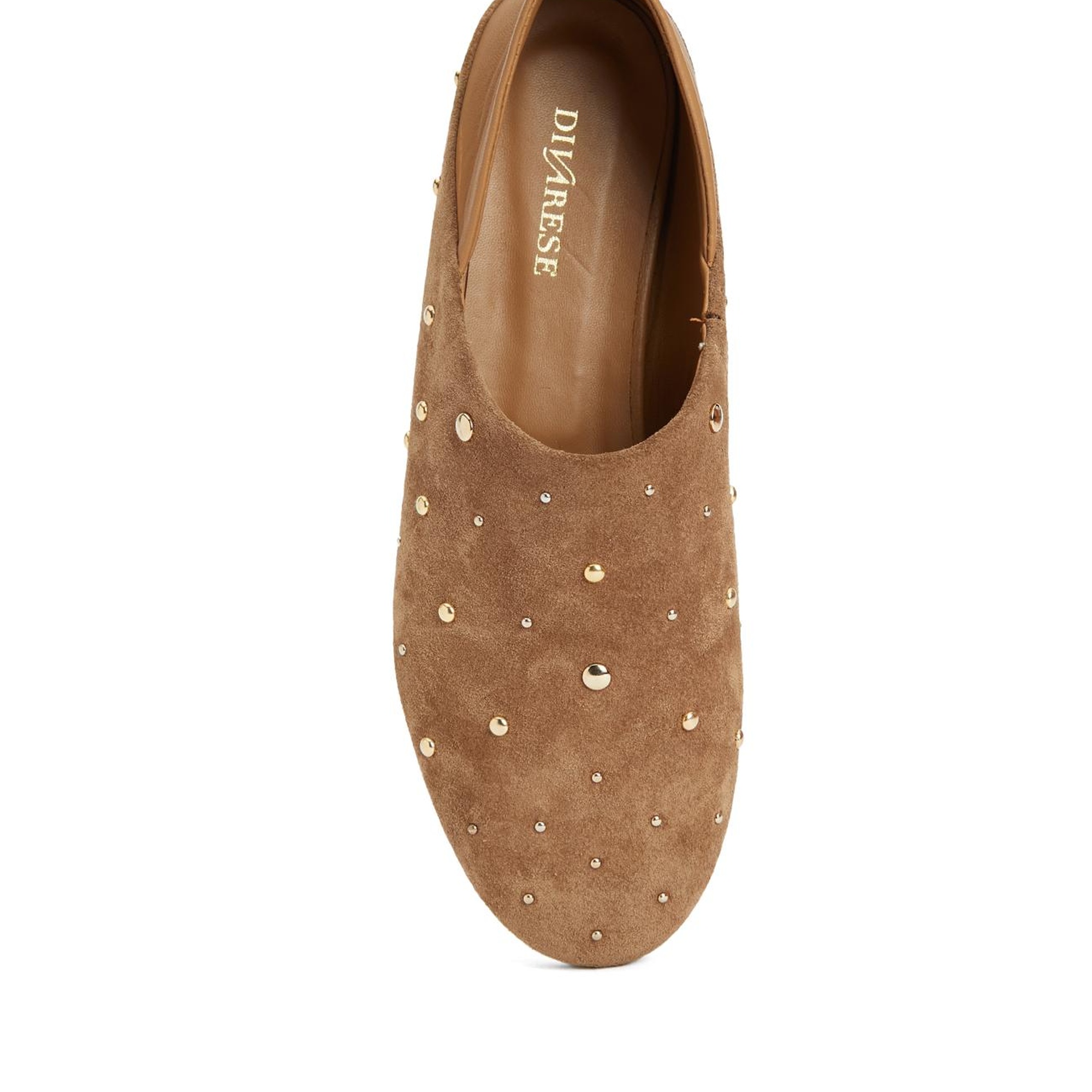 Divarese Kadın Tütün Deri Babet