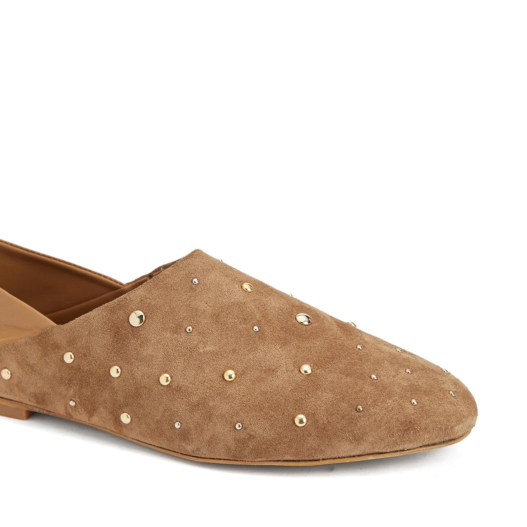 Divarese Kadın Tütün Deri Babet