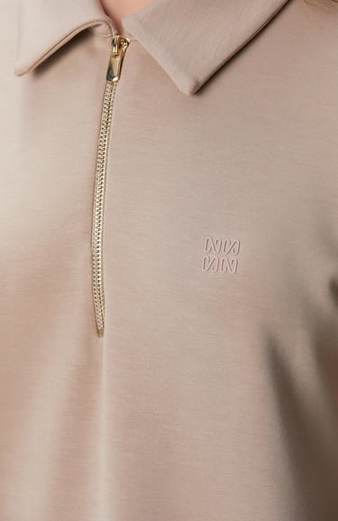  Network Kadın Vizon Polo Örme Elbise