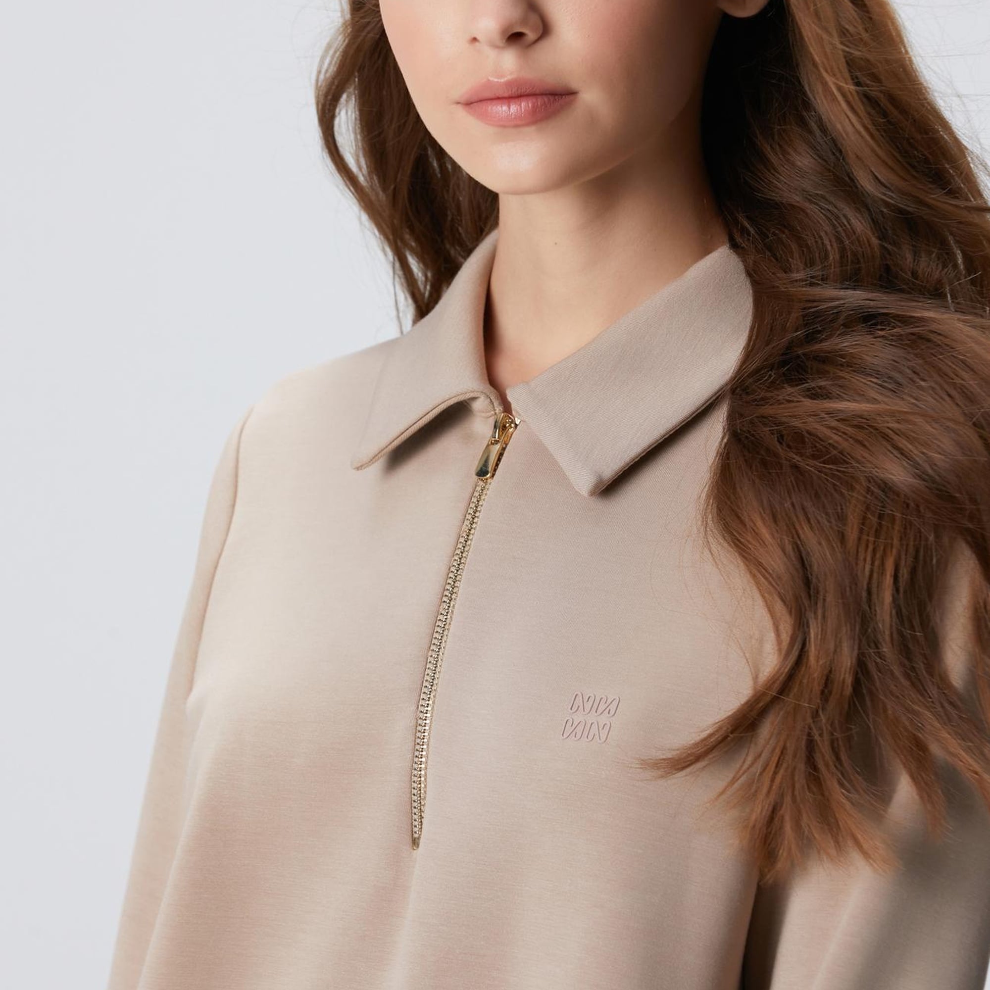 Network Kadın Vizon Polo Örme Elbise