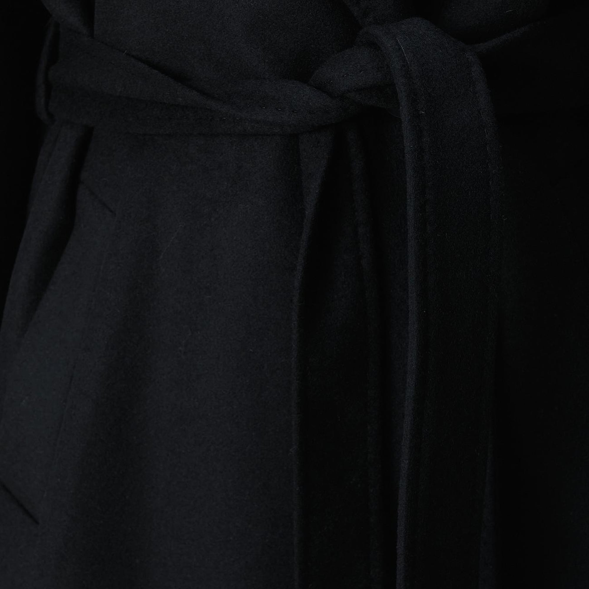 Network Kadın Siyah Kaşmir ve Yün Karışımlı Palto