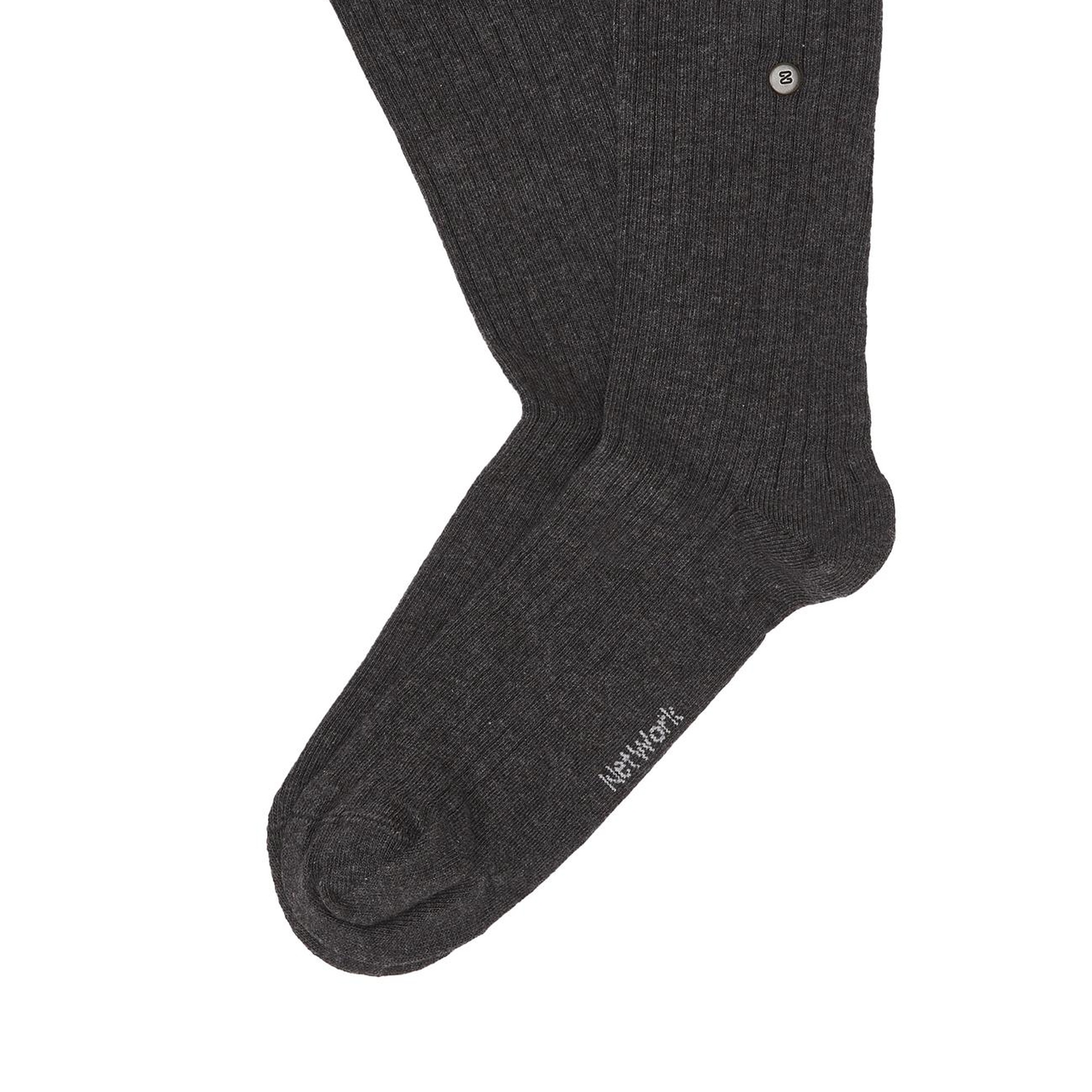 Network Erkek Antrasit Çizgi Desenli Soket Çorap
