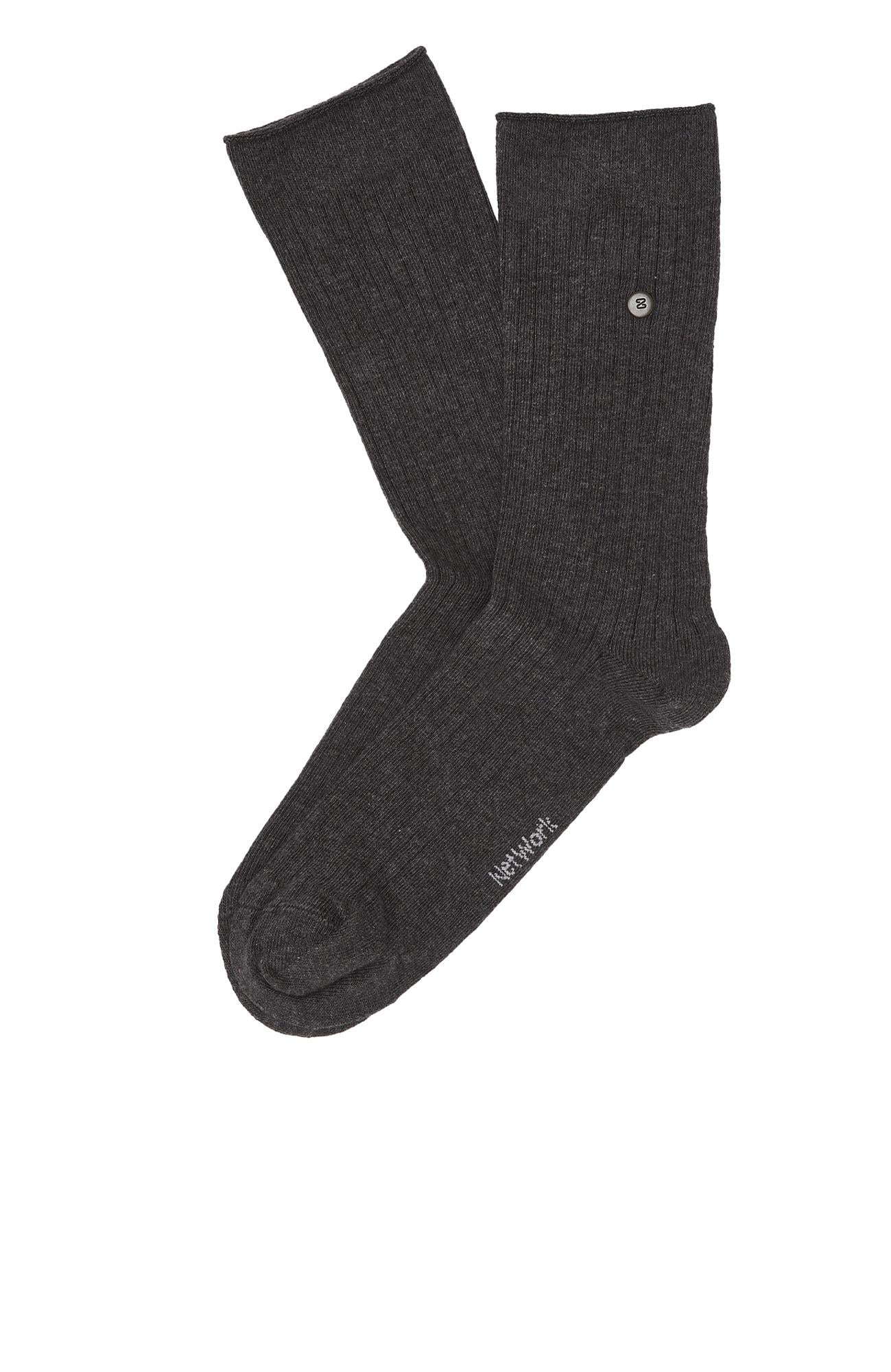  Network Erkek Antrasit Çizgi Desenli Soket Çorap
