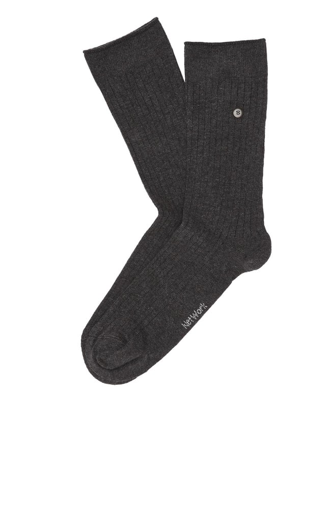  Network Erkek Antrasit Çizgi Desenli Soket Çorap