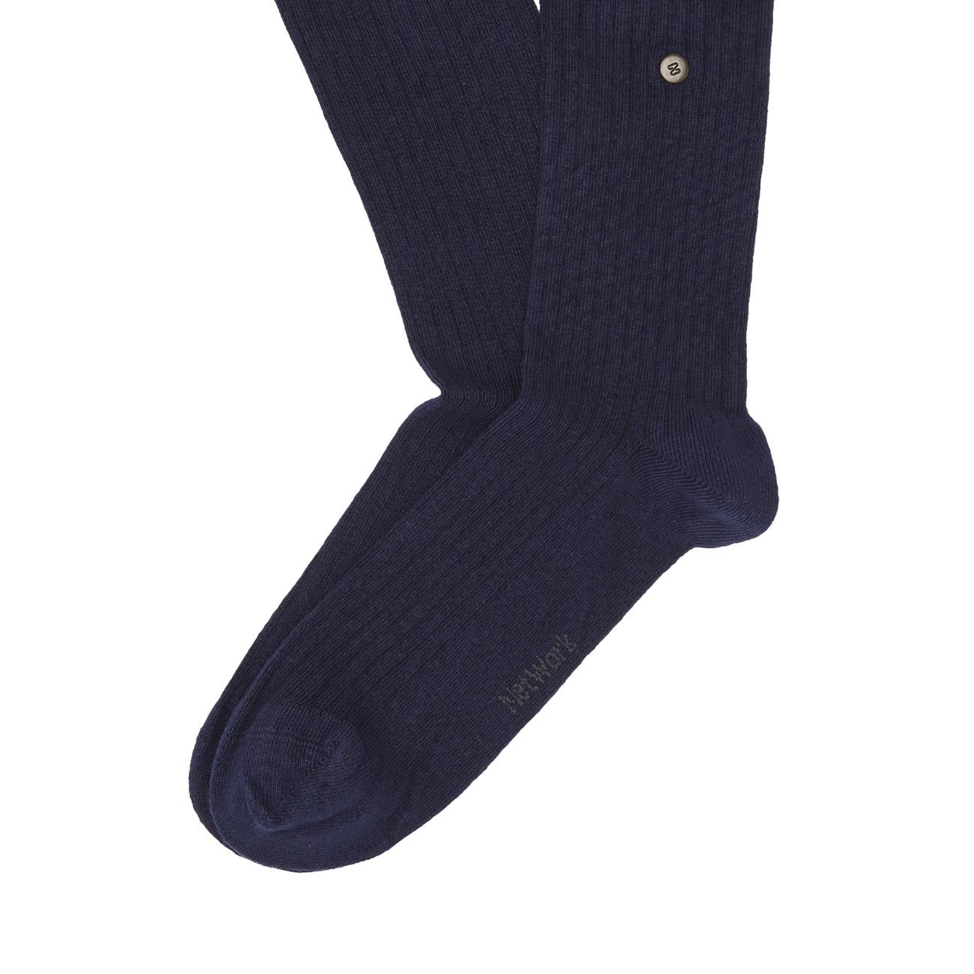 Network Erkek Lacivert Çizgi Desenli Soket Çorap