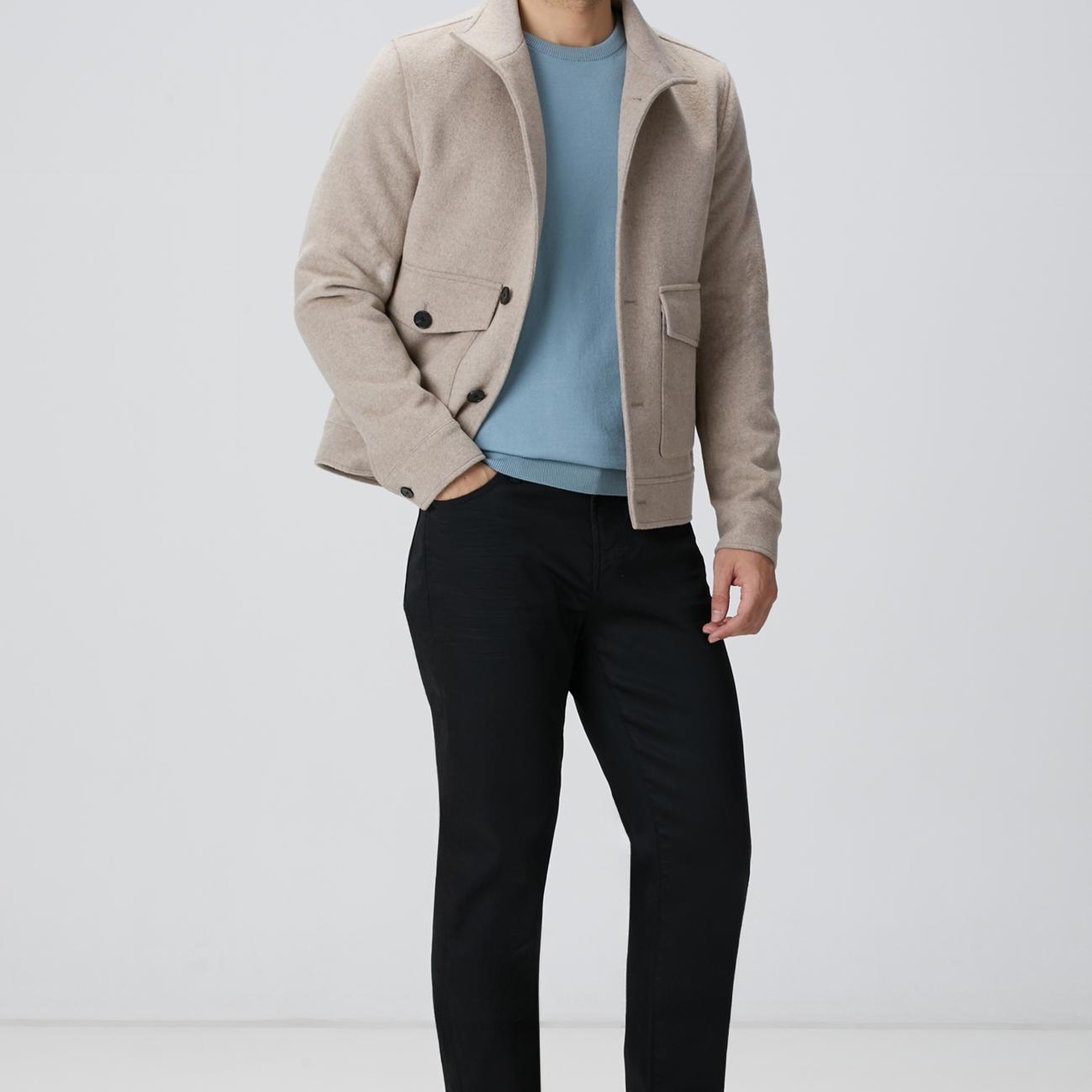 Network Erkek Mint Triko Kazak