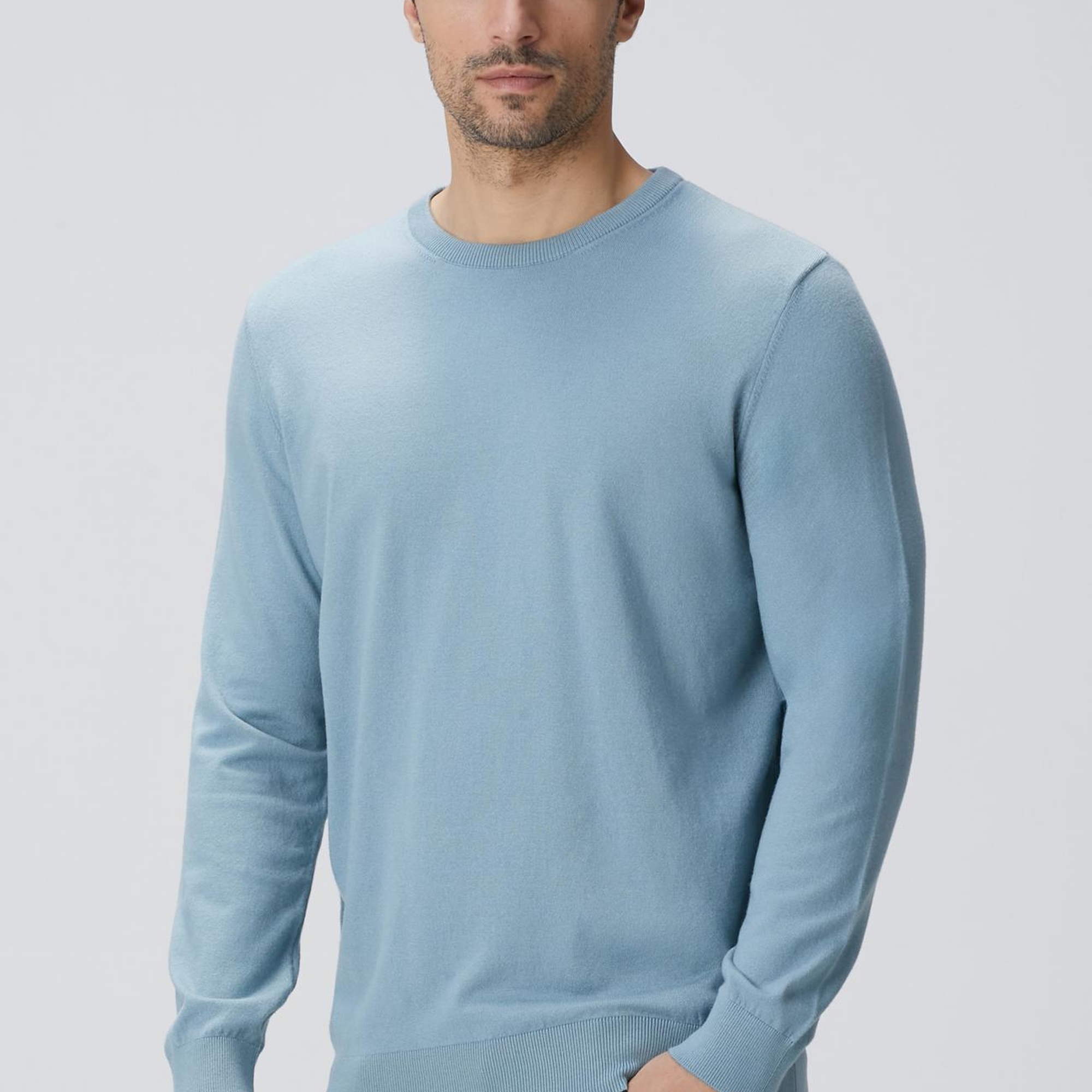 Network Erkek Mint Triko Kazak