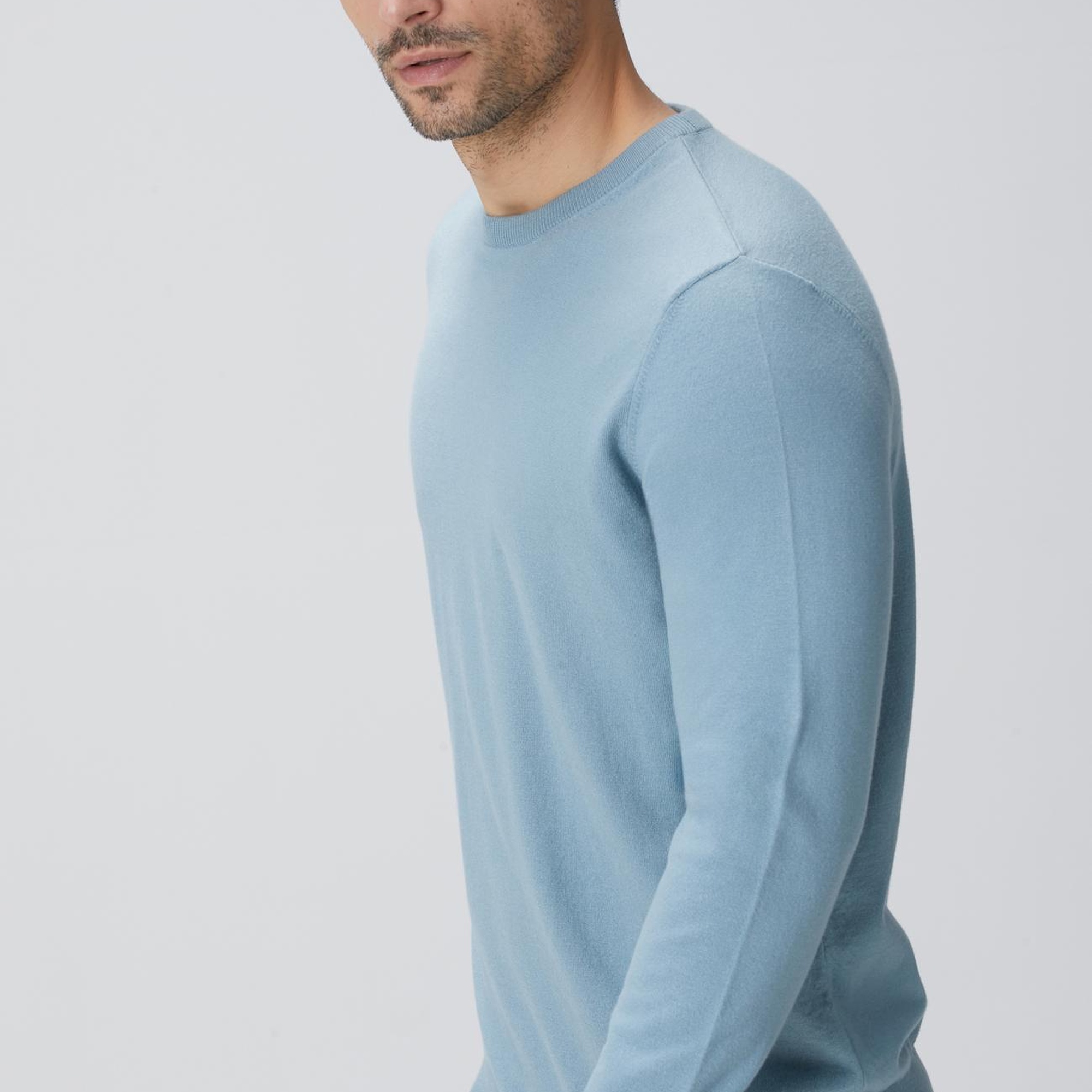 Network Erkek Mint Triko Kazak