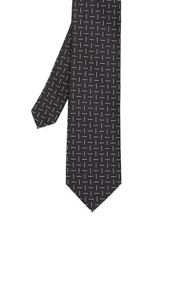  Network Erkek Siyah Desenli Kravat