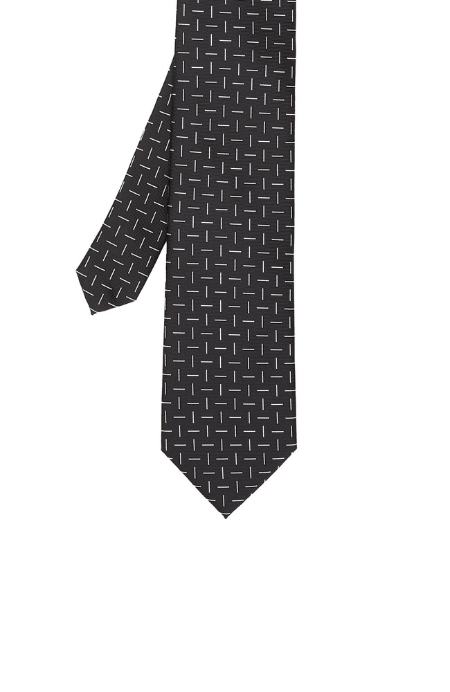  Network Erkek Siyah Desenli Kravat