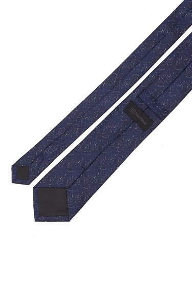  Network Erkek Lacivert Desenli İpek Kravat